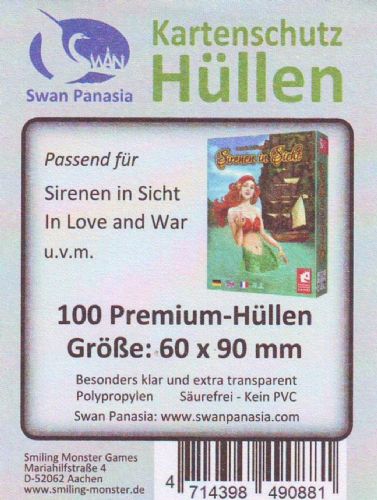 Swan Premium Card Sleeves: 60x90 mm Chimera-100 per pack